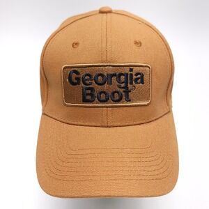 Georgia Boot Hat Tan‎ Duck Strap Back Adjustable Baseball Cap